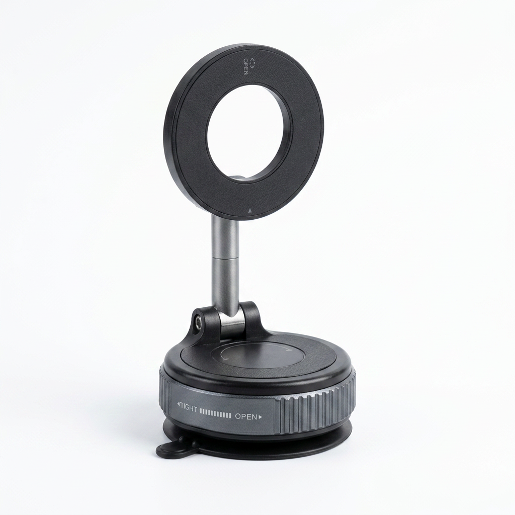 TwistLock magnetic phone mount on dashboard